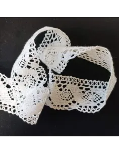 Ruban dentelle blanc