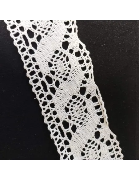 Ruban dentelle blanc