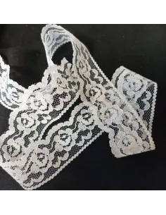 Ruban dentelle blanc