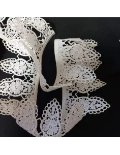 Ruban dentelle blanc