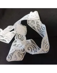 Ruban dentelle blanc
