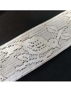 Ruban dentelle écru, coton 2