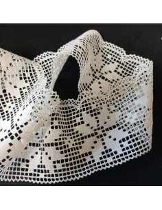 Ruban dentelle écru
