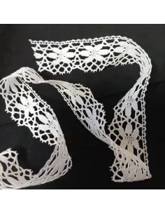 Ruban dentelle écru