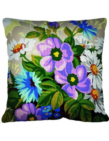 Kit coussin : 50x50 cm, Fleurs sauvages
