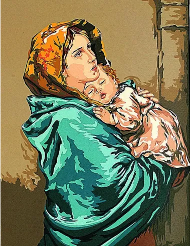 Canevas : 50x65 cm, Madonnina