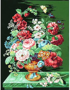 Canevas : 50x65 cm, Bouquet d'été