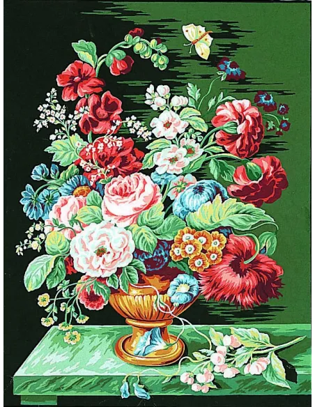 Canevas : 50x65 cm, Bouquet d'été