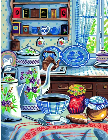 Canevas : 50x65 cm, Cuisine ancienne