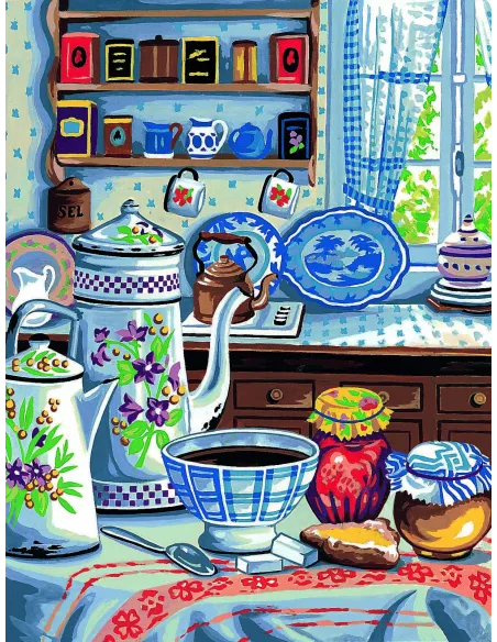 Canevas : 50x65 cm, Cuisine ancienne