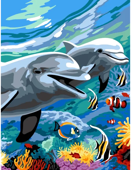 Canevas : 50x65 cm, N22 - jeux de fond