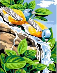 Canevas : 50x65 cm, N24 - l'eau de roche Nom.: 58050001