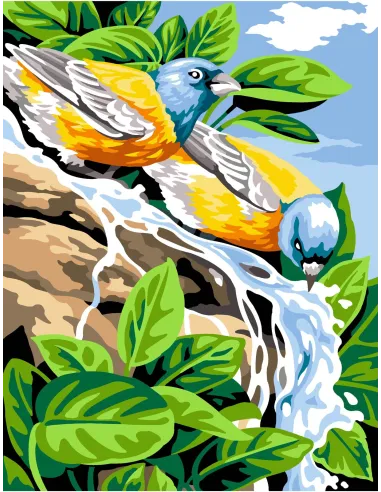 Canevas : 50x65 cm, N24 - l'eau de roche Nom.: 58050001