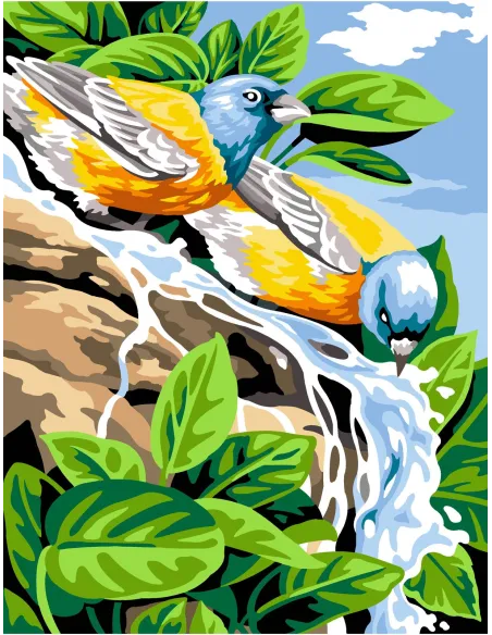 Canevas : 50x65 cm, N24 - l'eau de roche Nom.: 58050001