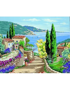 Canevas : 60x70 cm, Méditerranée