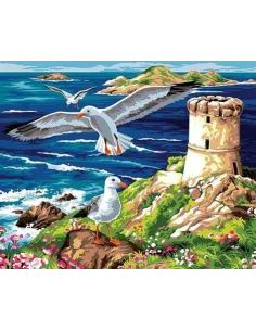 Canevas : 60x70 cm, N22 - la tour aux mouettes Nom.: 54011018