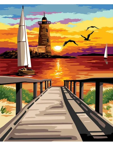 Canevas : 60x70 cm, N21 - le ponton
