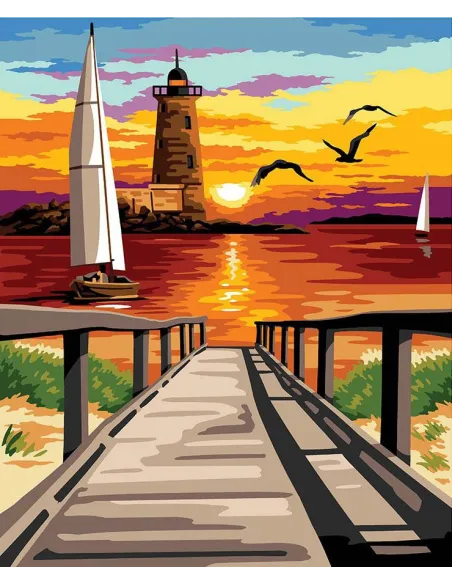 Canevas : 60x70 cm, N21 - le ponton