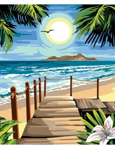 Canevas : 60x70 cm, N21 - le ponton des iles