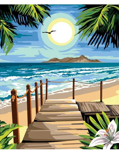 Canevas : 60x70 cm, N21 - le ponton des iles