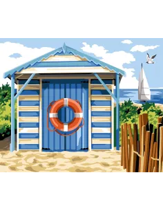 Canevas : 60x70 cm, N22 - la cabine