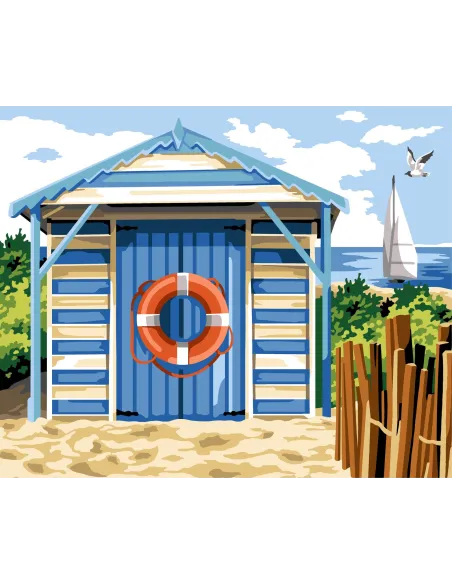 Canevas : 60x70 cm, N22 - la cabine