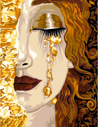 Canevas : 65x80 cm, N21- les larmes d'or de Freyja