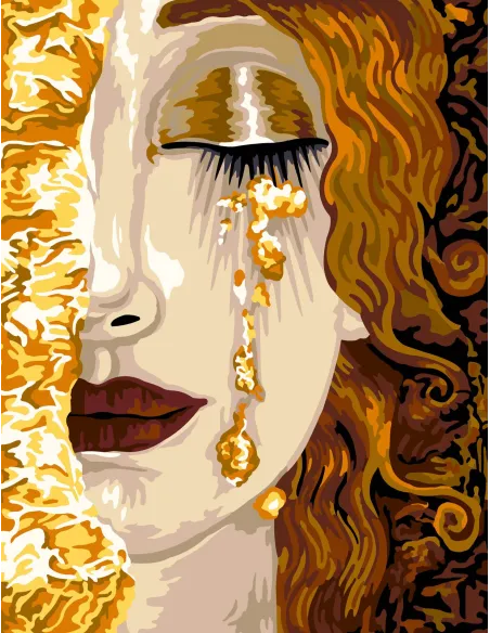 Canevas : 65x80 cm, N21- les larmes d'or de Freyja