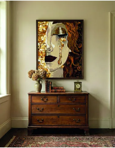 Canevas : 65x80 cm, N21- les larmes d'or de Freyja