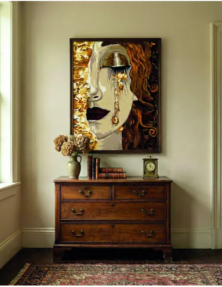 Canevas : 65x80 cm, N21- les larmes d'or de Freyja