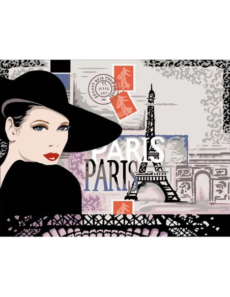 Canevas : 60x80 cm, Mademoiselle - Nom.: Chemin de table 39 x