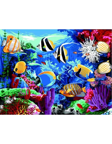 Canevas : 60x80 cm, Aquarium