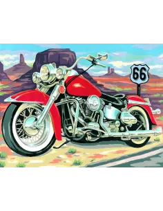 Canevas : 40x50 cm, Route 66