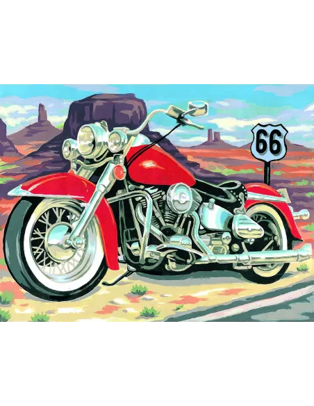 Canevas : 40x50 cm, Route 66