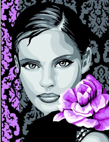 Canevas : 40x50 cm, Elle... -