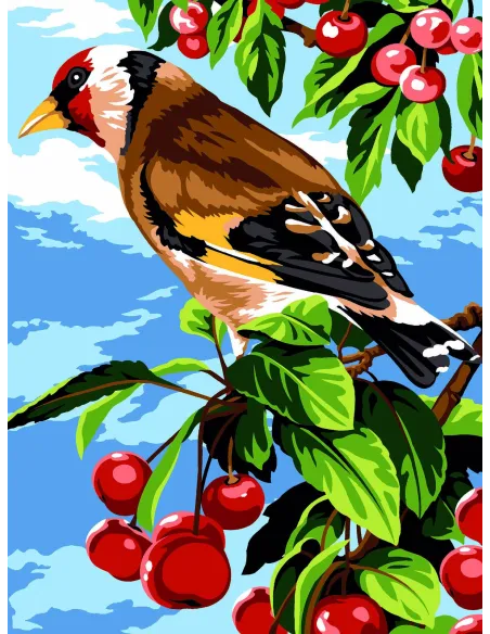 Canevas : 40x50 cm, Plume d'été