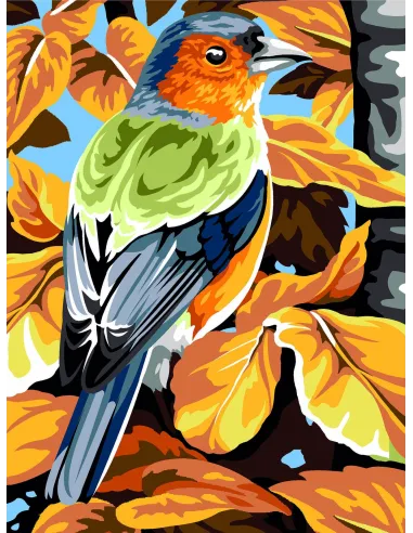 Canevas : 40x50 cm, Plume d'automne