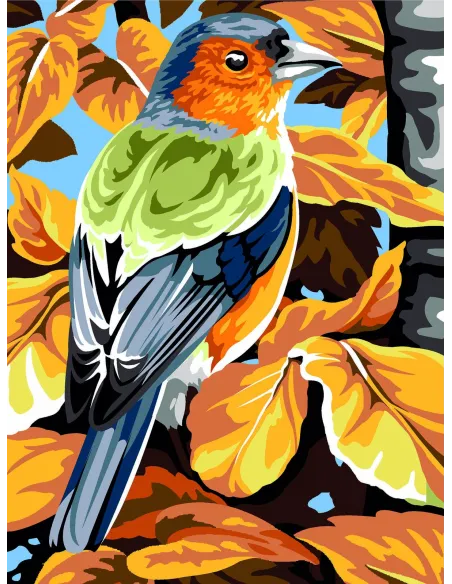 Canevas : 40x50 cm, Plume d'automne