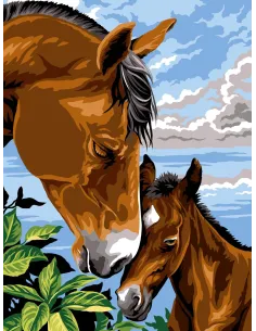 Canevas : 40x50 cm, N18 - dorloter