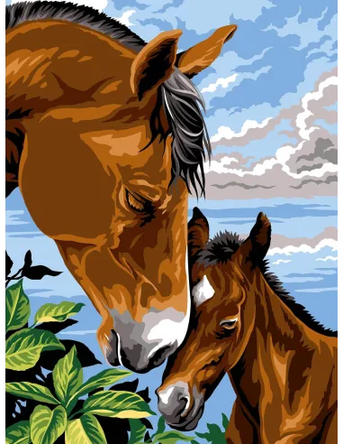 Canevas : 40x50 cm, N18 - dorloter