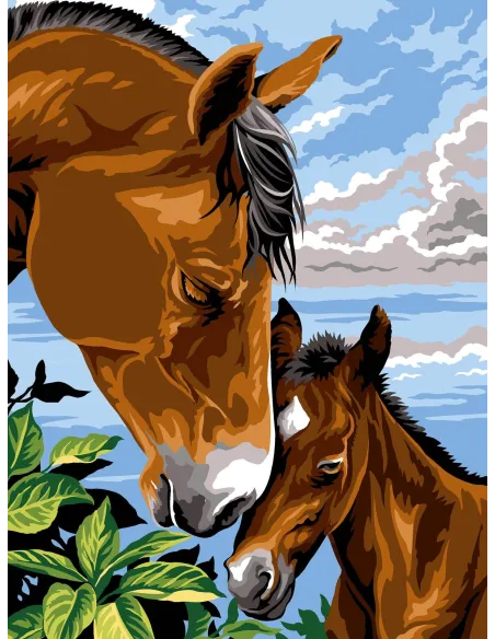 Canevas : 40x50 cm, N18 - dorloter