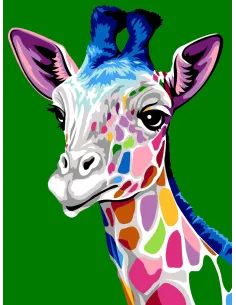 Canevas : 40x50 cm, N18 - les taches de la girafe