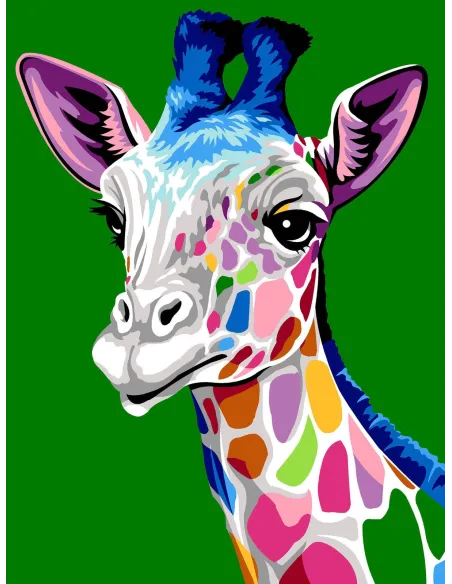 Canevas : 40x50 cm, N18 - les taches de la girafe