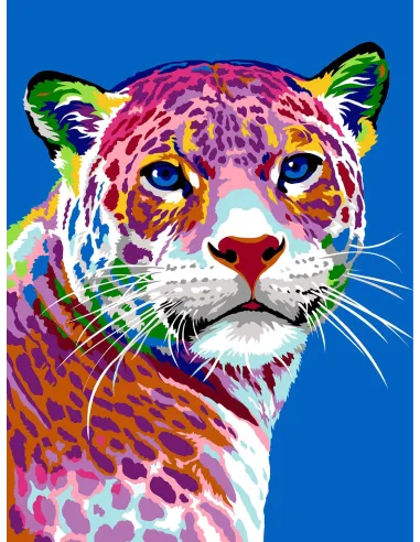 Canevas : 40x50 cm, N18 - les motifs du jaguar