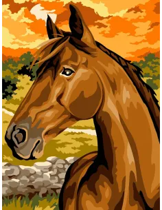 Canevas : 40x50 cm, N20 - près du vieux mur
