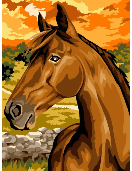 Canevas : 40x50 cm, N20 - près du vieux mur