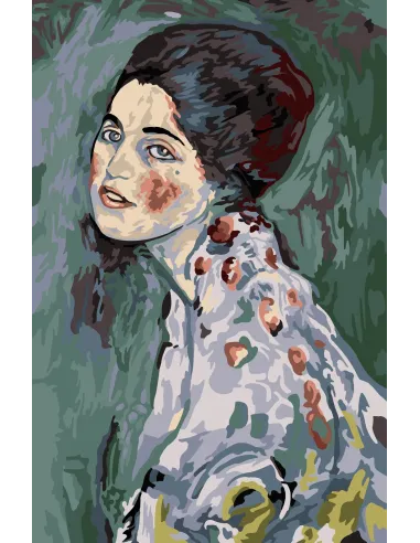 Canevas : 75x110 cm, N23 - portrait d'une dame