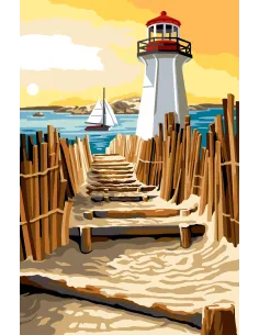 Canevas : 75x110 cm, N22 - les marches de sables