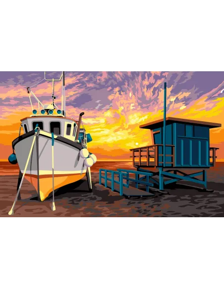 Canevas : 75x110 cm, N23 - pause marine