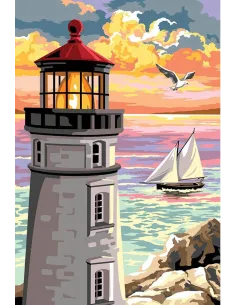 Canevas : 75x110 cm, N23 - la tête du phare